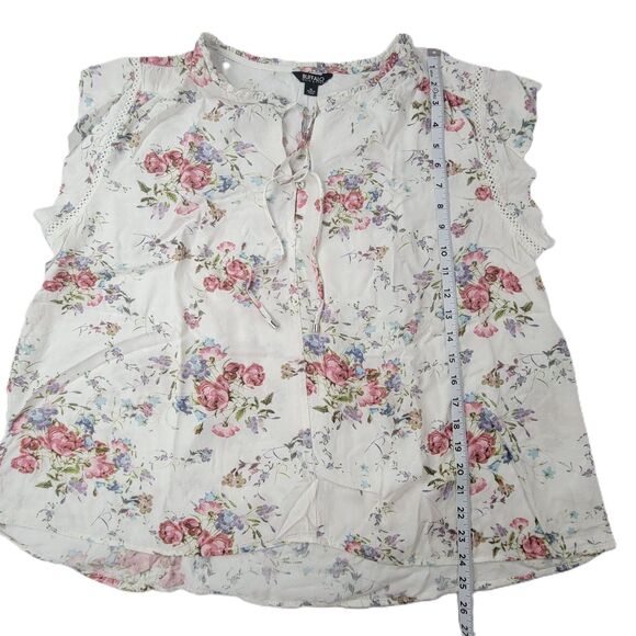 Buffalo David Bitton floral short sleeved blouse size XL - Picture 8 of 8